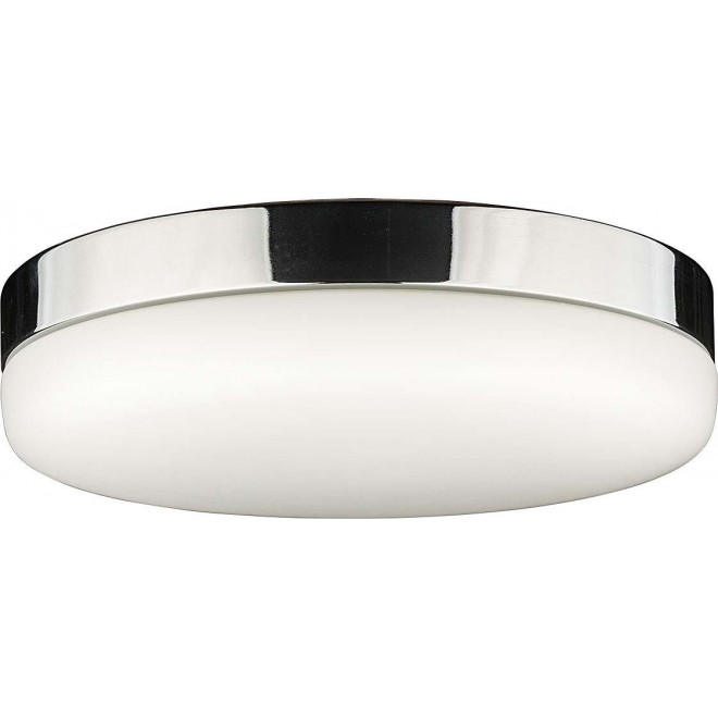 NOWODVORSKI 8827 | Kasai Nowodvorski stropne svjetiljke svjetiljka okrugli sa senzorom 2x E27 krom, opal