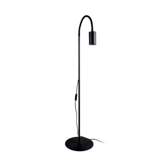 NOWODVORSKI 8935 | Eye-Black Nowodvorski podna svjetiljka 120cm sa prekidačem na kablu elementi koji se mogu okretati 1x GU10 crno