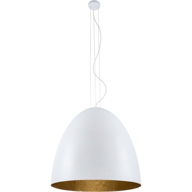 NOWODVORSKI 9025 | Egg Nowodvorski visilice svjetiljka s mogućnošću skraćivanja kabla 7x E27 bijelo, zlatno