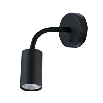 NOWODVORSKI 9068 | Eye-Black Nowodvorski zidna svjetiljka s prekidačem fleksibilna 1x GU10 crno