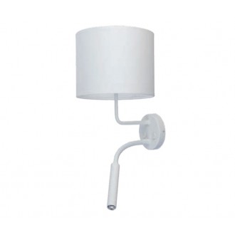 NOWODVORSKI 9073 | Hotel Nowodvorski zidna svjetiljka fleksibilna 1x E27 + 1x G9 bijelo