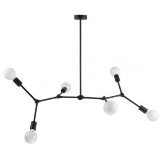 NOWODVORSKI 9138 | Twig Nowodvorski luster svjetiljka elementi koji se mogu okretati 6x E27 crno