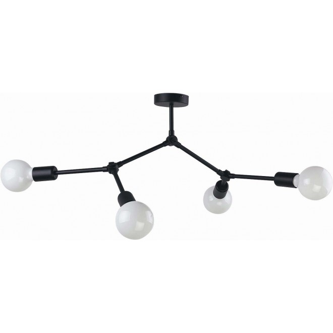 NOWODVORSKI 9140 | Twig Nowodvorski stropne svjetiljke svjetiljka elementi koji se mogu okretati 4x E27 crno