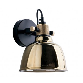 NOWODVORSKI 9155 | Amalfi-NW Nowodvorski zidna svjetiljka elementi koji se mogu okretati 1x E27 crno, mesing, zlatno