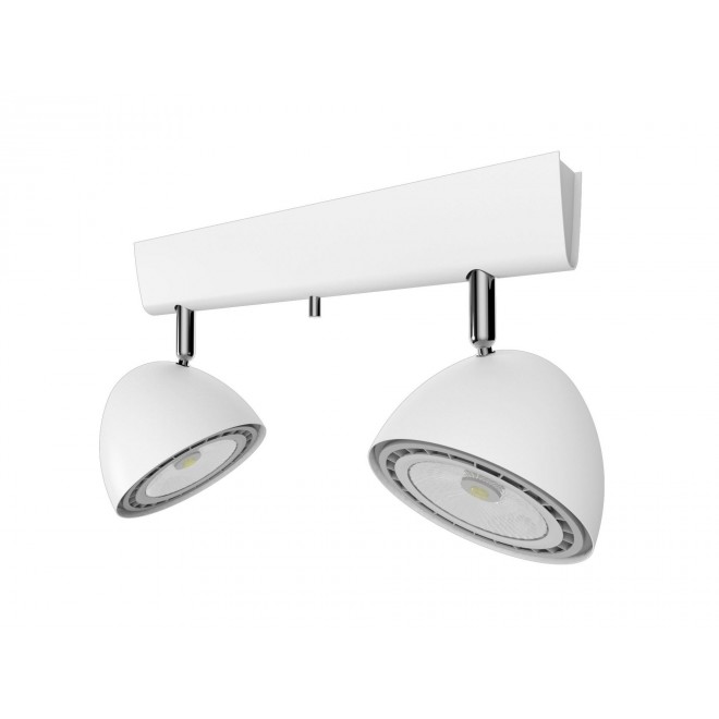 NOWODVORSKI 9593 | Vespa Nowodvorski zidna, stropne svjetiljke svjetiljka elementi koji se mogu okretati 2x GU10 / ES111 bijelo, krom
