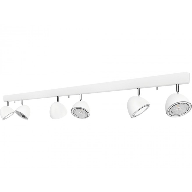 NOWODVORSKI 9595 | Vespa Nowodvorski zidna, stropne svjetiljke svjetiljka elementi koji se mogu okretati 6x GU10 / ES111 bijelo, krom