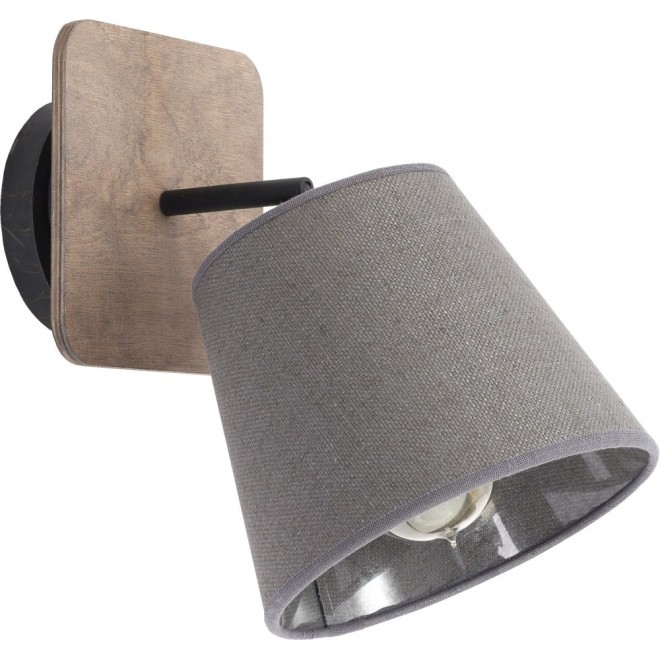 NOWODVORSKI 9718 | Awinion Nowodvorski zidna, stropne svjetiljke svjetiljka elementi koji se mogu okretati 1x E27 crno, sivo, drvo