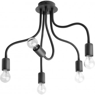 NOWODVORSKI 9766 | Flex Nowodvorski stropne svjetiljke svjetiljka fleksibilna 5x E27 crno