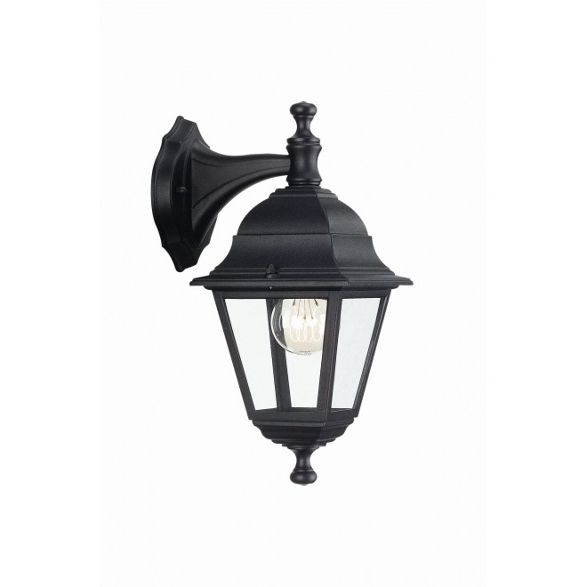 PHILIPS 17472/30/PN | Lima Philips zidna svjetiljka 1x E27 IP44 crno