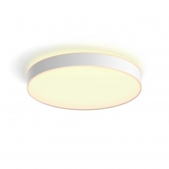 PHILIPS 41161/31/P6 | PHILIPS-hue-Enrave Philips stropne svjetiljke hue DIM portable prekidač + hue smart rasvjeta okrugli daljinski upravljač jačina svjetlosti se može podešavati, sa podešavanjem temperature boje, Bluetooth 1x LED 6100lm 2200 <-> 6