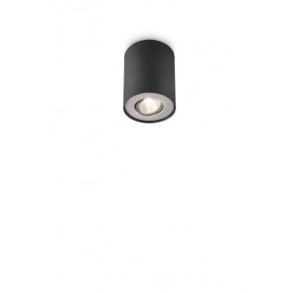 PHILIPS 56330/30/PN | Pillar Philips spot svjetiljka izvori svjetlosti koji se mogu okretati 1x GU10 crno