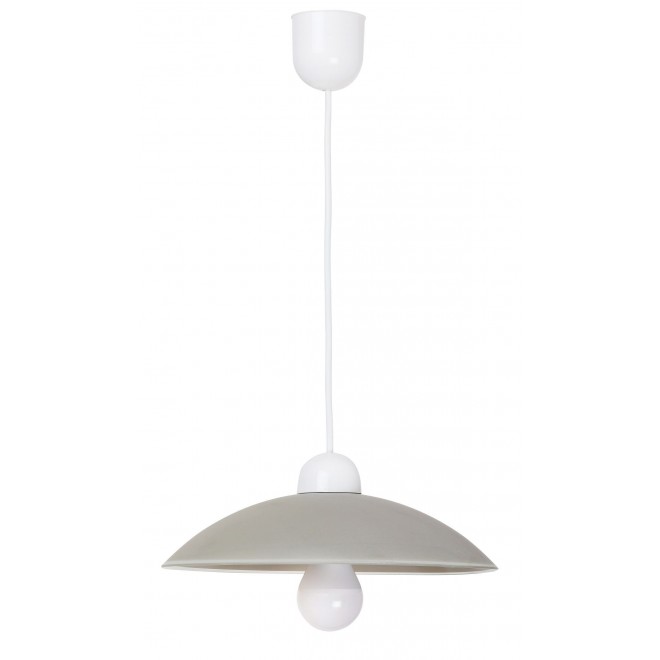 RABALUX 1408 | Cupola-range Rabalux visilice svjetiljka 1x E27 sivo, bijelo