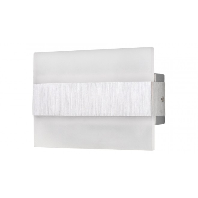 RABALUX 1440 | Neville Rabalux zidna svjetiljka pravotkutnik 1x LED 180lm 3000K brušeni aluminij