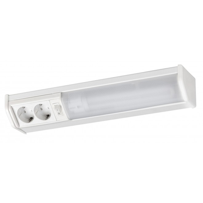 RABALUX 2321 | Bath Rabalux zidna svjetiljka s prekidačem s utičnicom 1x G23 / T1U 840lm 2700K bijelo