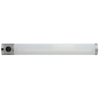 RABALUX 2327 | Soft Rabalux zidna svjetiljka s prekidačem s utičnicom 1x G13 / T8 1350lm 2700K srebrno