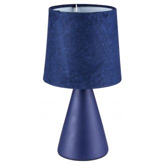 RABALUX 2696 | Nalani Rabalux stolna svjetiljka 25cm sa prekidačem na kablu 1x E14 tamno plavo