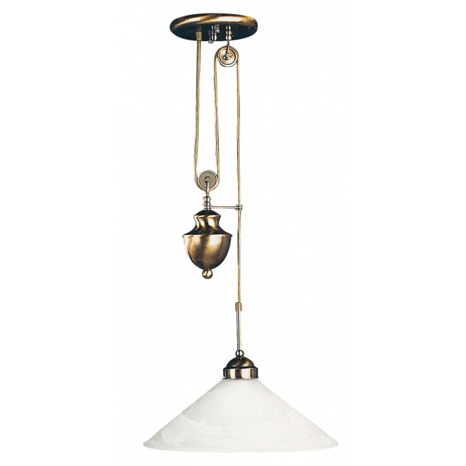 RABALUX 2706 | Marian Rabalux visilice svjetiljka balansna - ravnotežna, sa visinskim podešavanjem 1x E27 bronca, bijelo