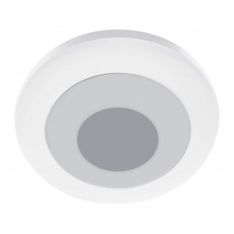 RABALUX 3015 | CalvinR Rabalux stropne svjetiljke svjetiljka okrugli daljinski upravljač jačina svjetlosti se može podešavati, sa podešavanjem temperature boje, promjenjive boje, timer, noćno svjetlo 1x LED 3200lm + 1x LED 3000 <-> 6000K bijelo