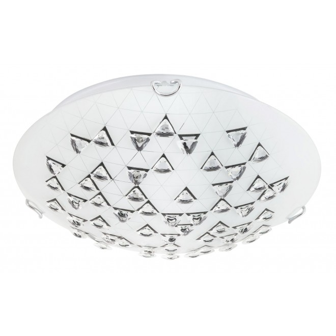 RABALUX 3285 | Angie Rabalux zidna, stropne svjetiljke svjetiljka 1x E27 bijelo, prozirno, crno