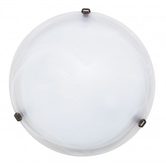 RABALUX 3303 | Alabastro1 Rabalux zidna, stropne svjetiljke svjetiljka 2x E27 bijelo, bronca, alabaster