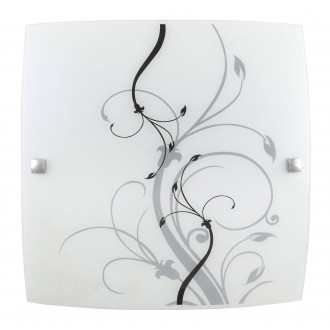 RABALUX 3692 | Elina Rabalux zidna, stropne svjetiljke svjetiljka 1x E27 krom, bijelo, šare