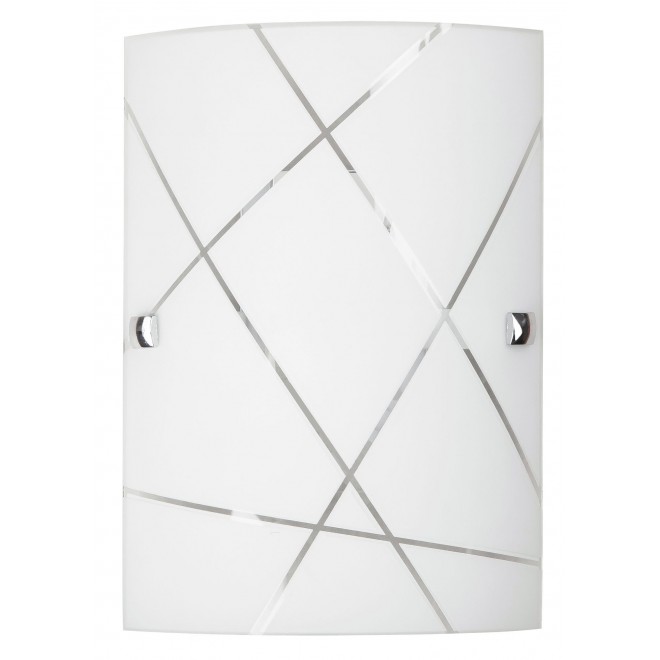 RABALUX 3697 | Phaedra Rabalux zidna svjetiljka 1x E27 krom, bijelo