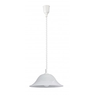 RABALUX 3904 | Alabastro1 Rabalux visilice svjetiljka s podešavanjem visine 1x E27 bijelo, alabaster