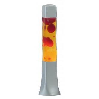 RABALUX 4109 | Marshal Rabalux dekoracija lava svjetiljke sa prekidačem na kablu 1x E14 crveno, žuto, srebrno