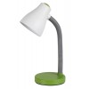 RABALUX 4173 | Vincent Rabalux stolna svjetiljka 39,5cm sa prekidačem na kablu fleksibilna 1x E27 400lm 3000K zeleno, sivo, bijelo