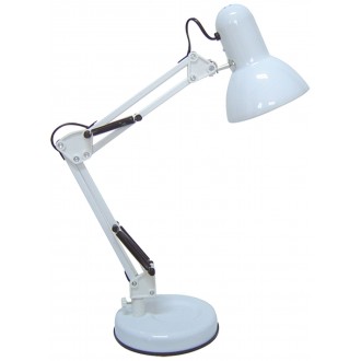 RABALUX 4211 | Samson Rabalux stolna svjetiljka 49cm sa prekidačem na kablu elementi koji se mogu okretati 1x E27 bijelo, crno