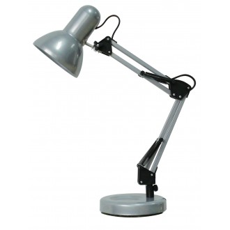 RABALUX 4213 | Samson Rabalux stolna svjetiljka 49cm sa prekidačem na kablu elementi koji se mogu okretati 1x E27 srebrno, crno