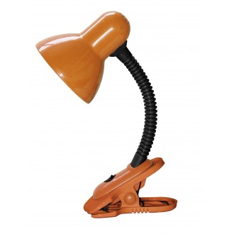 RABALUX 4258 | Dennis Rabalux svjetiljke sa štipaljkama svjetiljka s prekidačem fleksibilna 1x E27 narančasto, crno