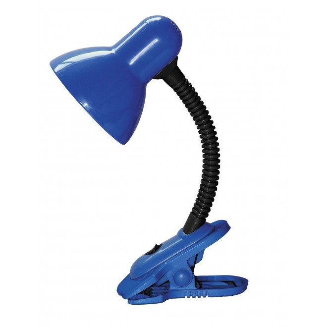 RABALUX 4260 | Dennis Rabalux svjetiljke sa štipaljkama svjetiljka s prekidačem fleksibilna 1x E27 plavo, crno