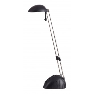 RABALUX 4334 | Ronald Rabalux stolna svjetiljka 28cm s prekidačem elementi koji se mogu okretati, s podešavanjem visine 1x LED 350lm 6400K crno, krom