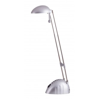 RABALUX 4335 | Ronald Rabalux stolna svjetiljka 28cm s prekidačem elementi koji se mogu okretati, s podešavanjem visine 1x LED 350lm 6400K srebrno, krom