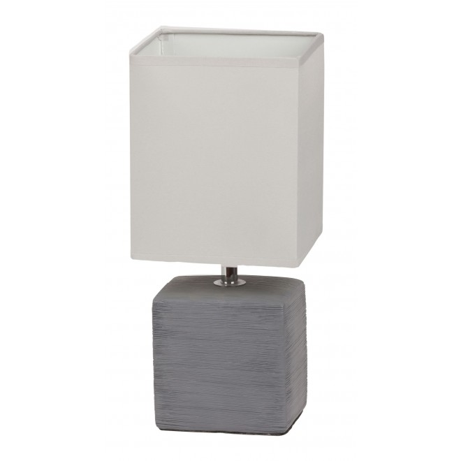 RABALUX 4458 | OrlandoR Rabalux stolna svjetiljka 33cm sa prekidačem na kablu 1x E14 sivo, bezbojno