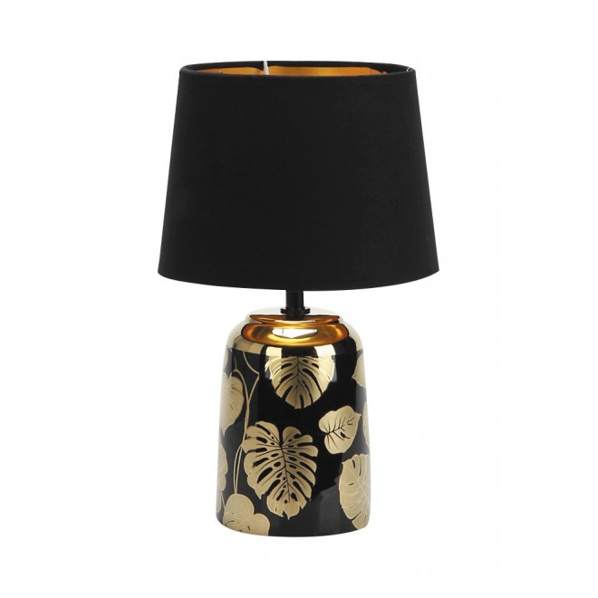 RABALUX 4549 | Sonal Rabalux stolna svjetiljka 30cm sa prekidačem na kablu 1x E14 zlatno, crno