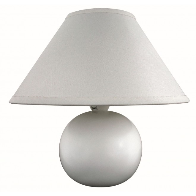RABALUX 4901 | Ariel Rabalux stolna svjetiljka 19cm sa prekidačem na kablu 1x E14 bijelo