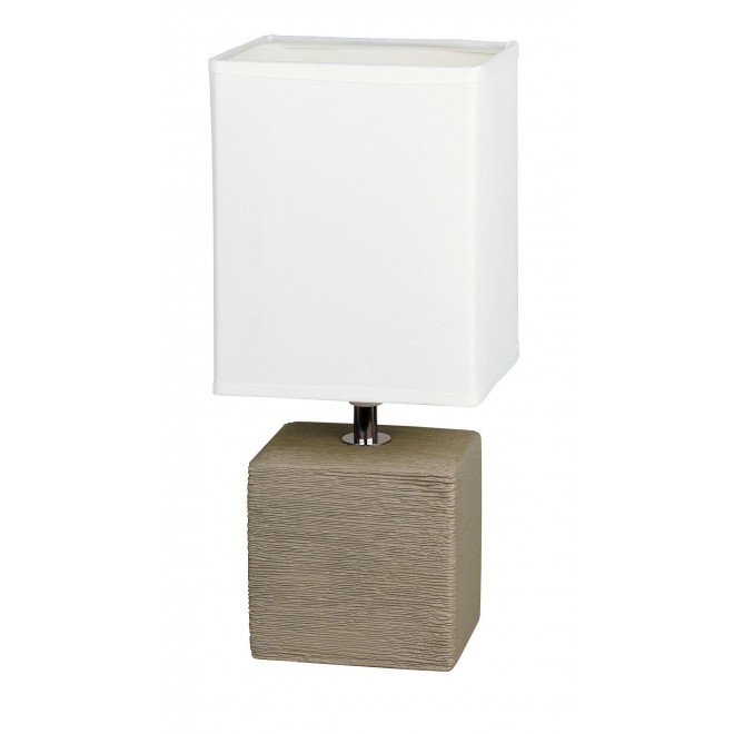 RABALUX 4930 | OrlandoR Rabalux stolna svjetiljka 30cm sa prekidačem na kablu 1x E14 kakao, bezbojno