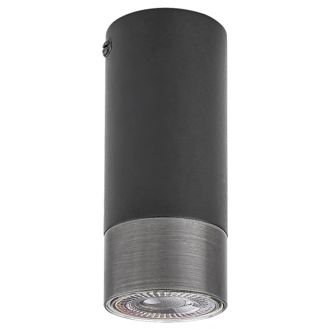 RABALUX 5074 | Zircon Rabalux stropne svjetiljke svjetiljka 1x GU10 crno, srebrno