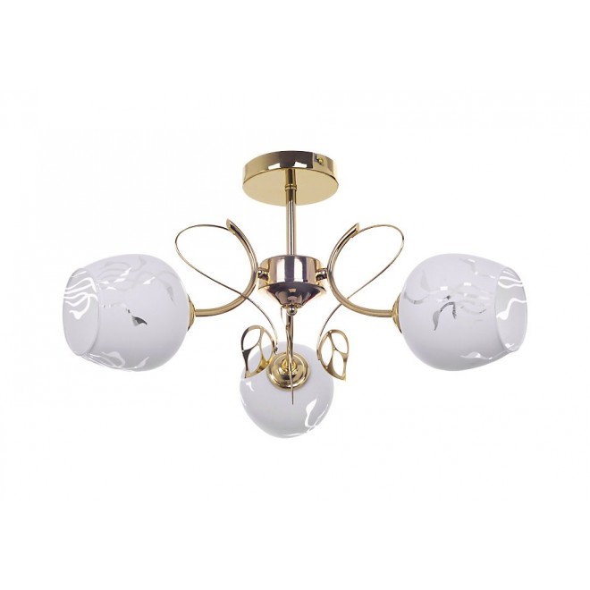 RABALUX 5098 | Fauna-RA Rabalux stropne svjetiljke svjetiljka 3x E27 zlatno, bijelo