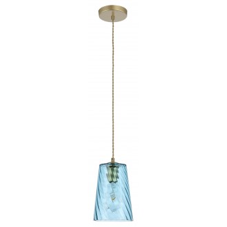 RABALUX 5226 | Azurine Rabalux visilice svjetiljka 1x E27 zlatno, plavo