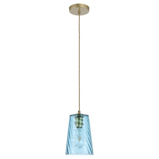 RABALUX 5226 | Azurine Rabalux visilice svjetiljka 1x E27 zlatno, plavo