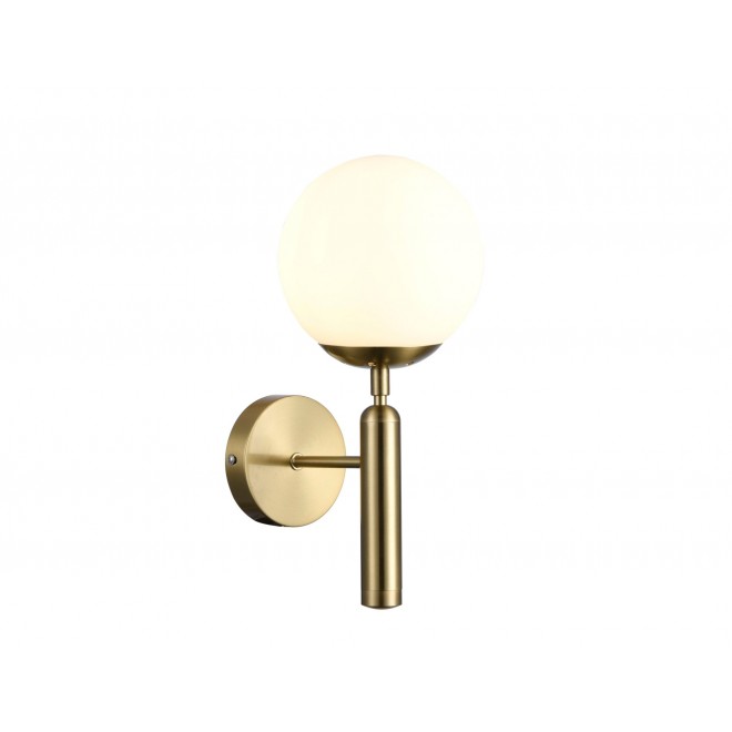 RABALUX 5351 | Divina-RA Rabalux zidna svjetiljka 1x E14 zlatno, bijelo