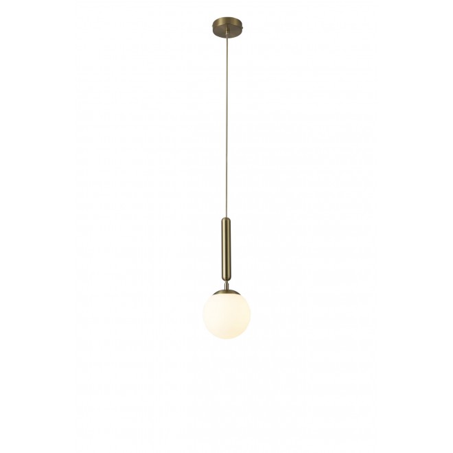 RABALUX 5352 | Divina-RA Rabalux visilice svjetiljka 1x E14 zlatno, bijelo