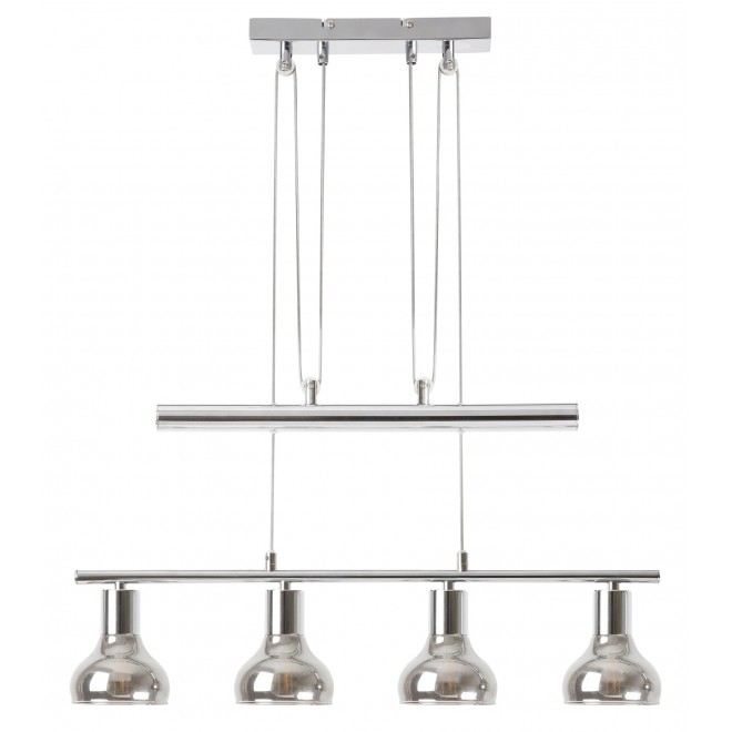 RABALUX 5560 | Holly-RA Rabalux visilice svjetiljka balansna - ravnotežna, sa visinskim podešavanjem 4x E14 krom, dim