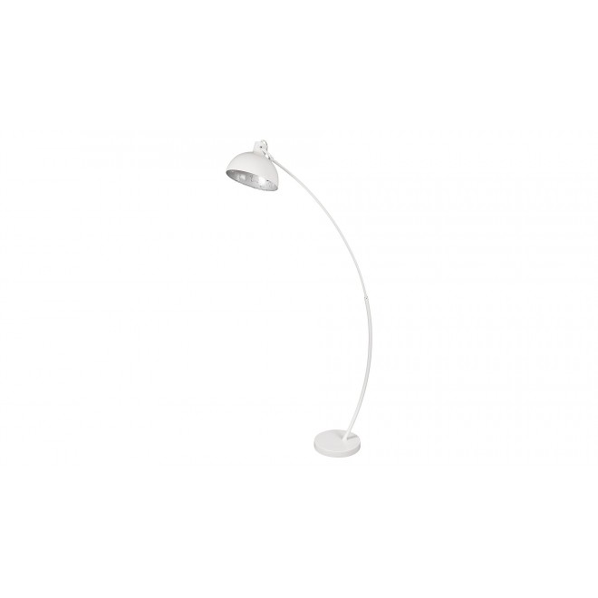 RABALUX 5594 | Otto-RA Rabalux podna svjetiljka 158cm sa prekidačem na kablu elementi koji se mogu okretati 1x E27 bijelo mat, antik srebrna