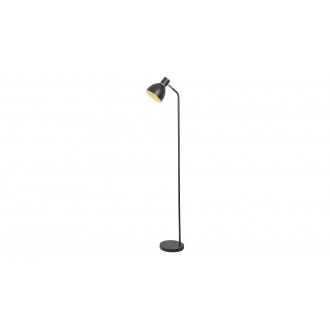 RABALUX 5602 | Mackenzie Rabalux podna svjetiljka 145cm sa prekidačem na kablu elementi koji se mogu okretati 1x E27 crno, zlatno