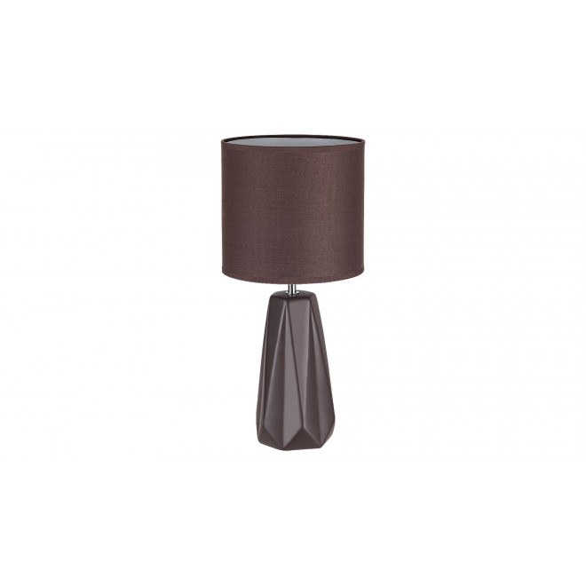 RABALUX 5704 | Amiel Rabalux stolna svjetiljka 43cm s prekidačem 1x E27 smeđe, krom