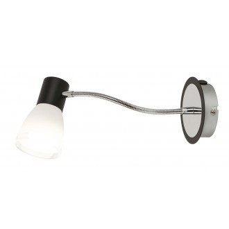 RABALUX 5975 | Ati Rabalux spot svjetiljka s prekidačem fleksibilna 1x E14 crno, krom, bijelo